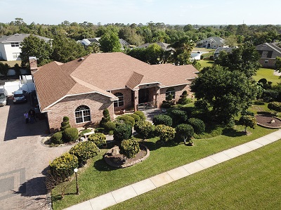 Aerial view of Summerhaven Assisted Living property in DeBary, Florida